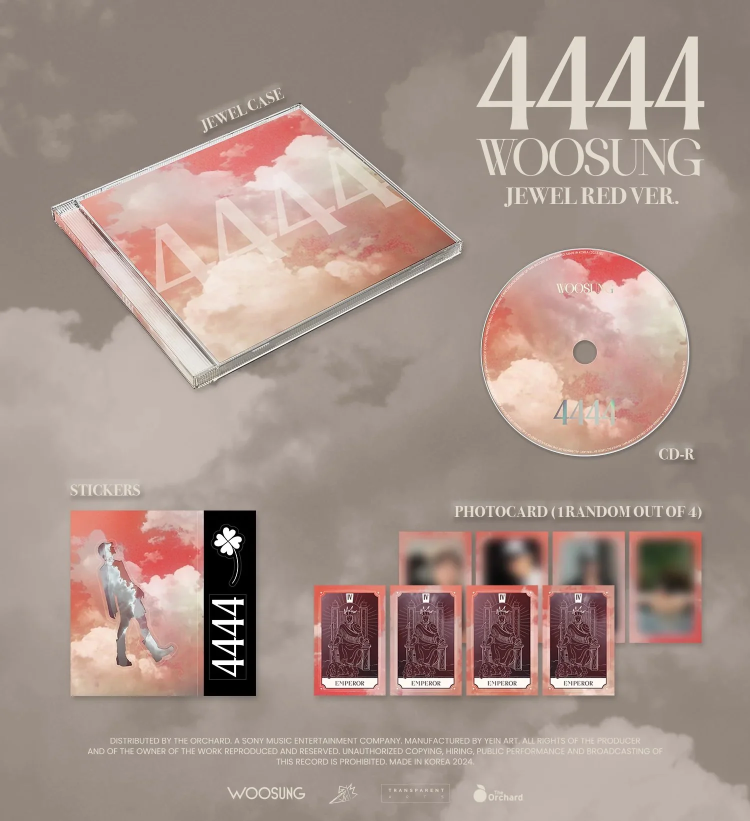 WOOSUNG - 4444 (JEWEL VER.) (2 VERSIONS) - Image 3