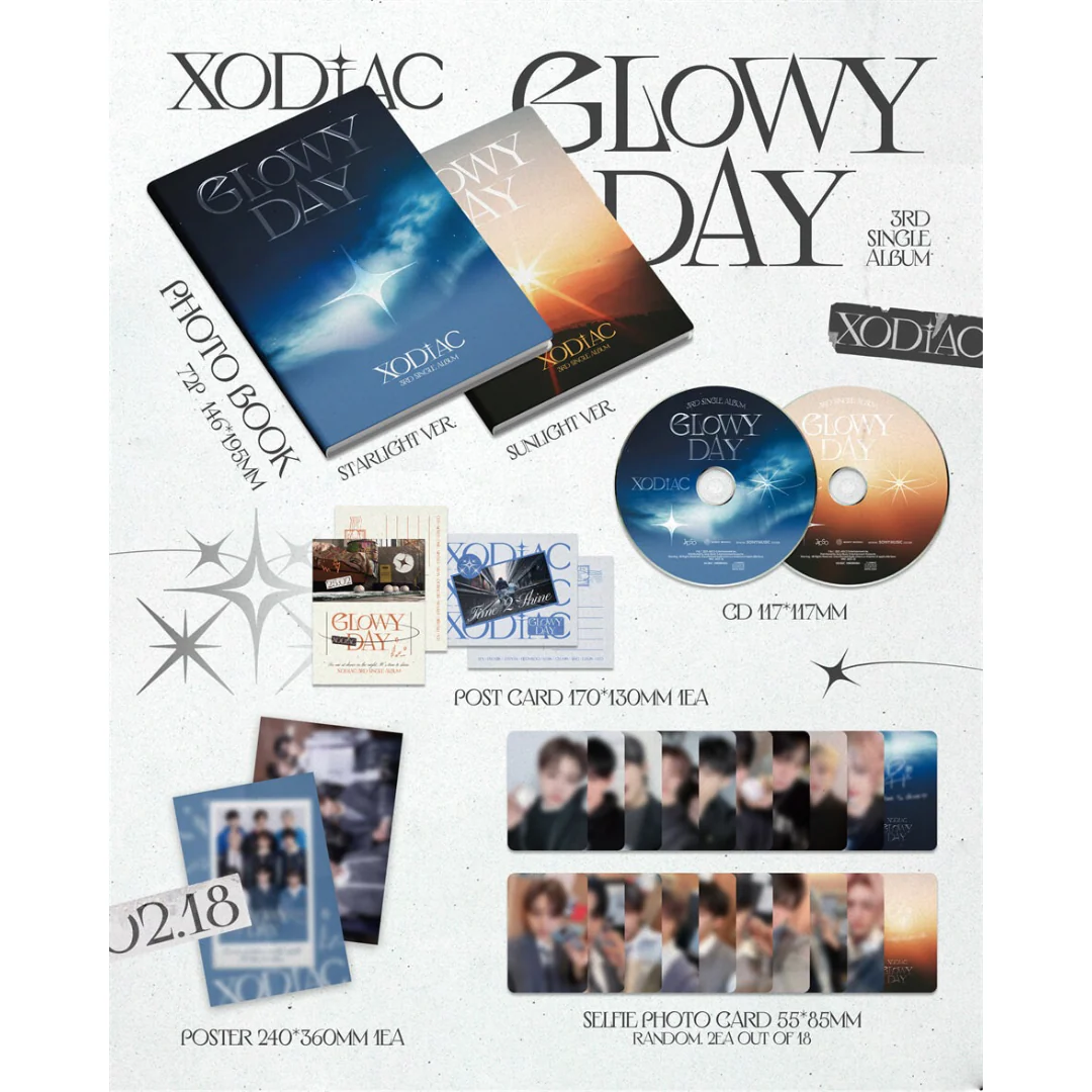 XODIAC - 3RD SINGLE ALBUM [GLOWY DAY] (2 VERSIONS) - Image 2