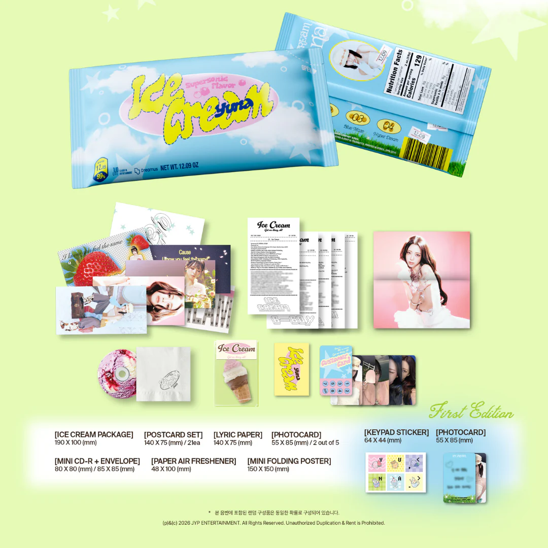 YUNA (ITZY) - 1ST MINI ALBUM [ICE CREAM] ICE CREAM VER. - Image 2