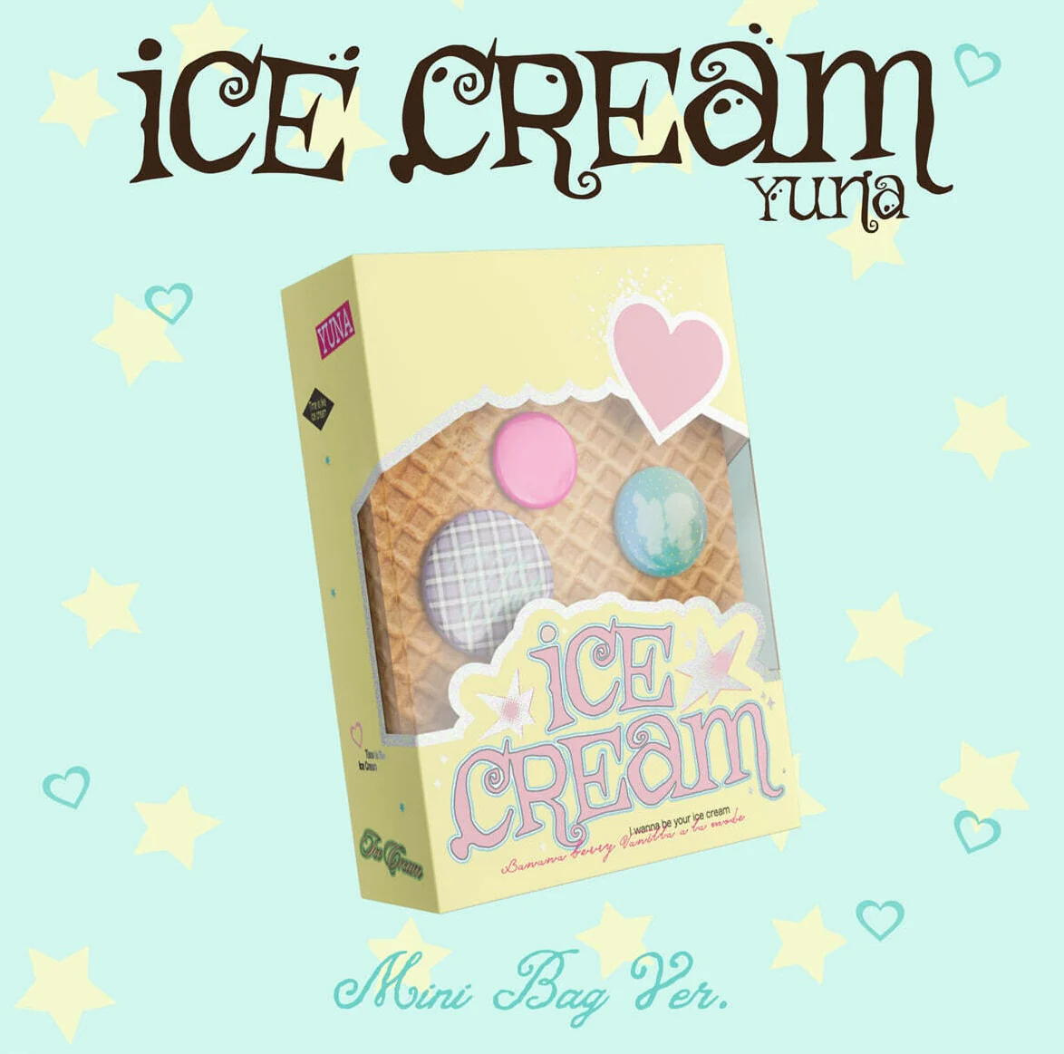 YUNA (ITZY) - 1ST MINI ALBUM [ICE CREAM] MINI BAG VER. (MD VER.)