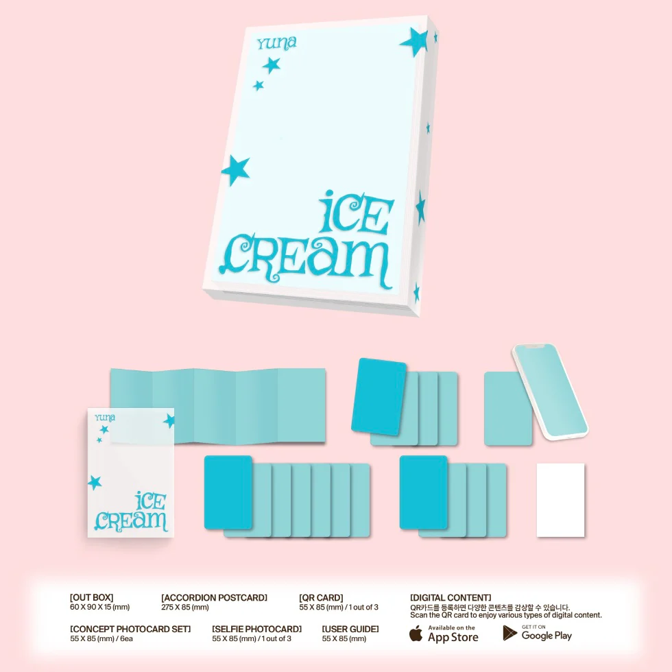 YUNA (ITZY) - 1ST MINI ALBUM [ICE CREAM] POCAALBUM (2 VERSIONS) - Image 4
