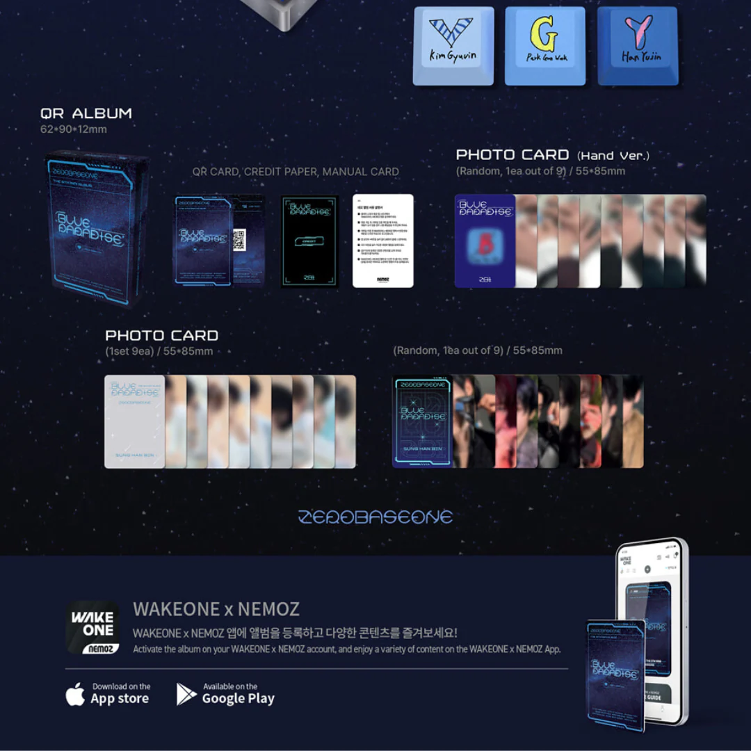 ZEROBASEONE - 5TH MINI ALBUM [BLUE PARADISE] KEY CAP VER. - Image 3