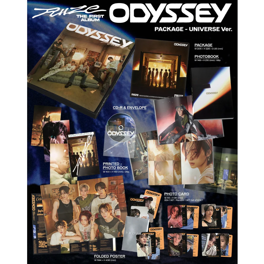 RIIZE - 1ST ALBUM [ODYSSEY] (PACKAGE VER.) (2 VERSIONS) - Image 2
