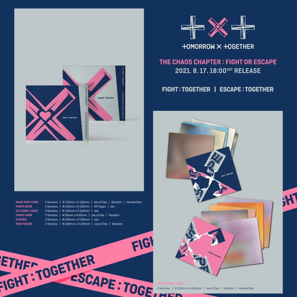 TOMORROW X TOGETHER (TXT) - CHAOS CHAPTER : FIGHT OR ESCAPE (TOGETHER VER.) (2 VERSIONS) - Image 2