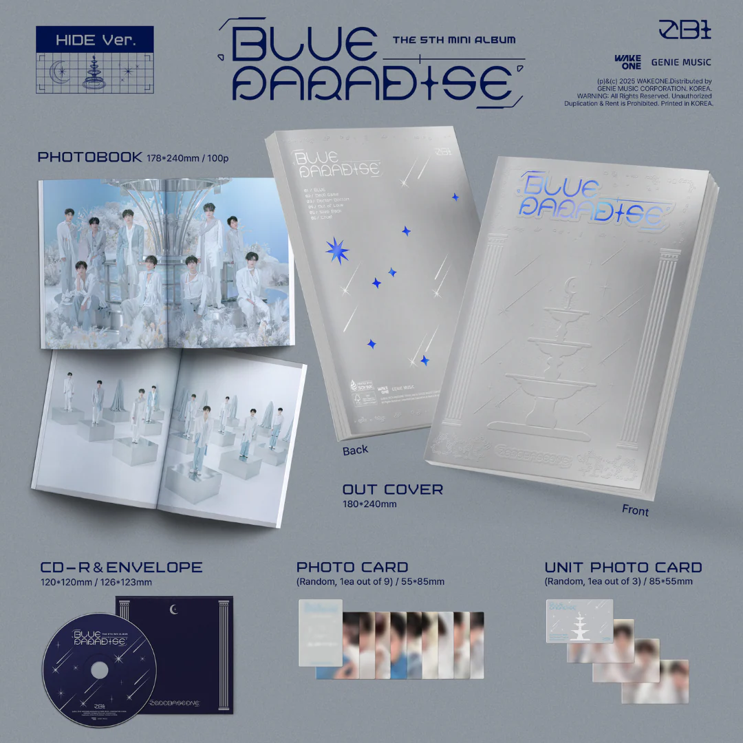 ZEROBASEONE - 5TH MINI ALBUM [BLUE PARADISE] (2 VERSIONS) - Image 4